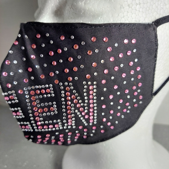 Queen Rhinestone Bling Face Mask - Picture 2 of 3